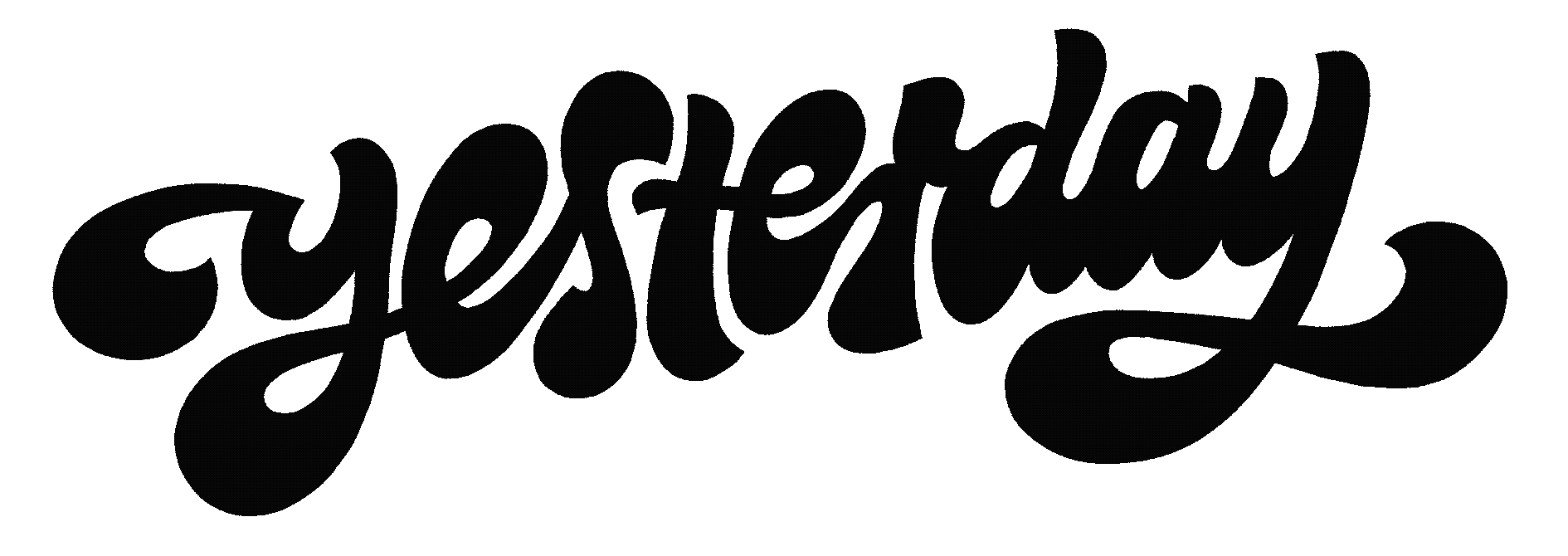 »Yesterday« Lettering Gif von Chris Campe All Things Letters – Chris Campe, Hamburg