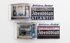 Artisten-Atelier – Doppelseite aus dem Buch »Hamburg Alphabet« von Chris Campe, Ausgabe 2010 und 2020 All Things Letters – Chris Campe, Hamburg