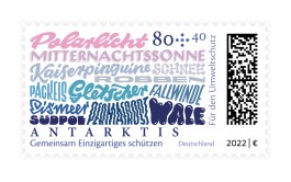 »Antarktis« unveröffentlichter Briefmarkenentwurf von Chris Campe, Hamburg All Things Letters – Chris Campe, Hamburg