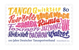 »Tanzsport« unveröffentlichter Briefmarkenentwurf von Chris Campe, Hamburg All Things Letters – Chris Campe, Hamburg