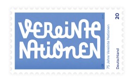 »Vereinte Nationen« unveröffentlichter Briefmarkenentwurf von Chris Campe, Hamburg All Things Letters – Chris Campe, Hamburg