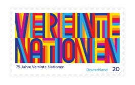 »Vereinte Nationen« unveröffentlichter Briefmarkenentwurf von Chris Campe, Hamburg All Things Letters – Chris Campe, Hamburg