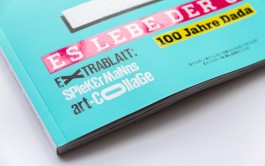 Covergestaltung von Chris Campe für das ART Magazin zum DADA Schwerpunkt, Januar 2016 All Things Letters – Chris Campe, Hamburg