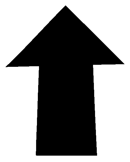 Pfeil nach oben, Lettering-Gif von Chris Campe All Things Letters – Chris Campe, Hamburg