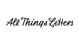 Lettering-Logo von Chris Campe für den All Things Letters, 2019 All Things Letters – Chris Campe, Hamburg