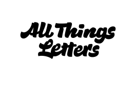 Lettering-Logo von Chris Campe für den All Things Letters, 2023 All Things Letters – Chris Campe, Hamburg