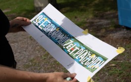 Skizze für das »Seesternenhimmelszeltplätzchen« – Lettering-Mural von Chris Campe am Lippeesee in Paderborn, 2023, Foto: Medienagentur Paderborn | Dirk Rellecke All Things Letters – Chris Campe, Hamburg