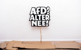 »AfD? Alter nee« Demo-Schilder gegen die AfD, Text und Lettering von Chris Campe All Things Letters – Chris Campe, Hamburg