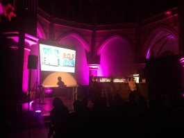 Chris Campe hält einen Vortrag in der Kulturkirche Altona, 2013 All Things Letters – Chris Campe, Hamburg