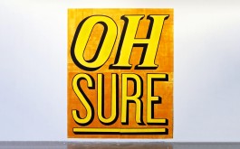 »Oh Sure« Lettering-Installation von Chris Campe, 2012 All Things Letters – Chris Campe, Hamburg