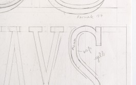 Detail der Skizze für »You Always Say That« Lettering-Collage von Chris Campe, 2012 All Things Letters – Chris Campe, Hamburg