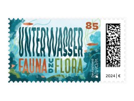 »Unterwasser Fauna und Flora« Briefmarkengestaltung von Chris Campe, Hamburg All Things Letters – Chris Campe, Hamburg