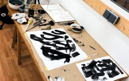 Making of der Lettering-Banner von Chris Campe für wtf24 – die Jahrestagung der Bundesvereinigung Veranstaltungswirtschaft e.V All Things Letters – Chris Campe, Hamburg