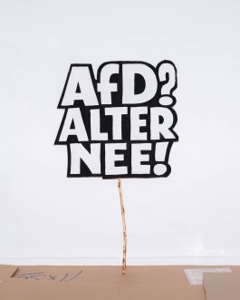 »AfD? Alter nee!« Demoschild von Chris Campe All Things Letters – Chris Campe, Hamburg