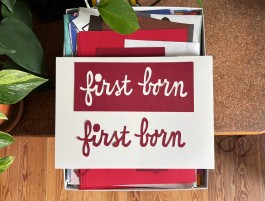 »first born«, Paper-Cut-Lettering-Challenge, Chris Campe, 2025 All Things Letters – Chris Campe, Hamburg