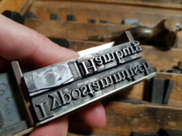 Typostammtisch Hamburg – Bleisatz von Jana Madle-Elmerhaus All Things Letters – Chris Campe, Hamburg